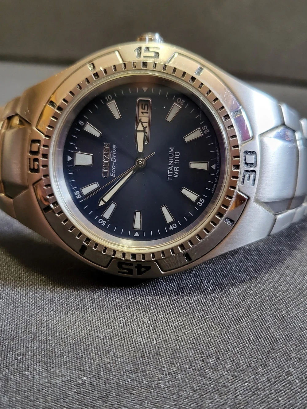 Citizen Eco-Drive Titanium Men's Watch - Blue Dial - GN-4W-S, SERIAL 780859